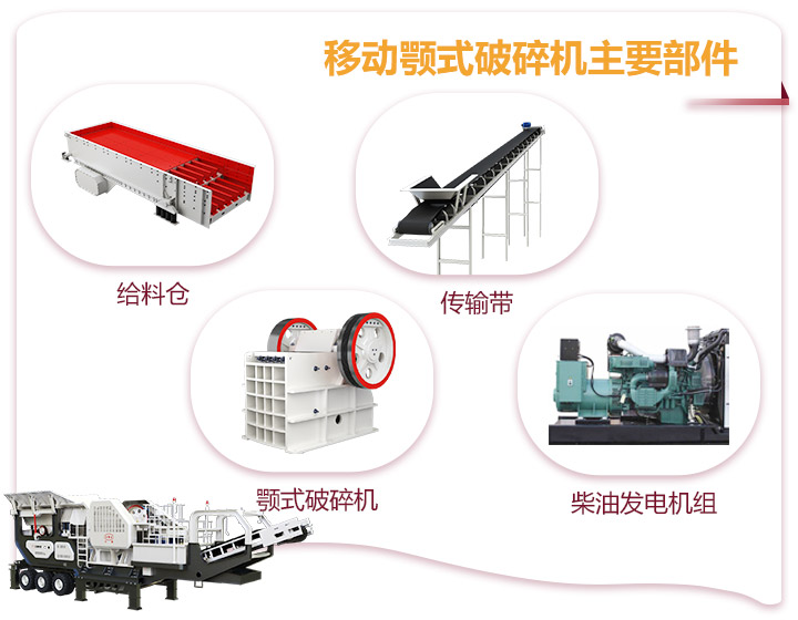 小型移動顎式破碎車一體式生產(chǎn)，占地面積小